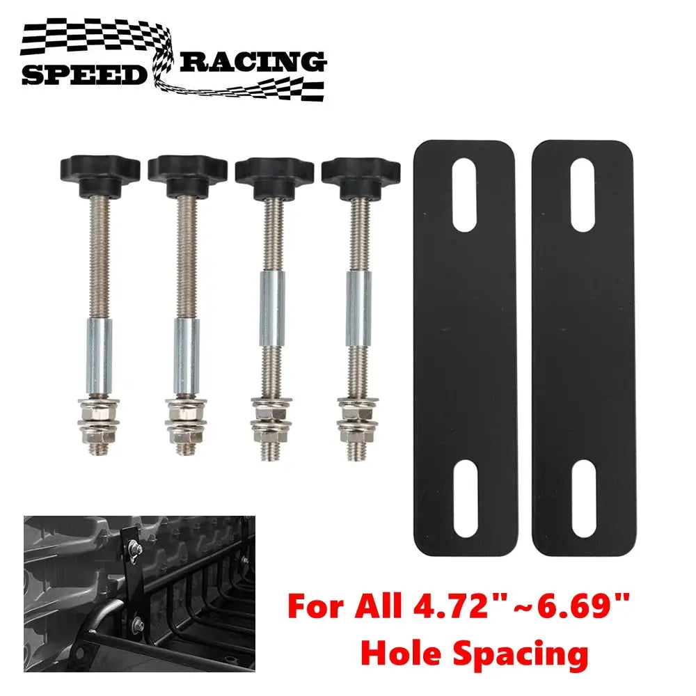 Mounting Pins Kits for Traction Boards Recovery Tracks 4.72"~6.69" Hole Spacing Support Track Bolts Bracket Set by InterCyprus Trading Ltd