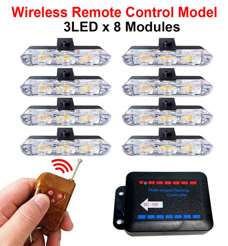 3LED Car Grid Strobe Light &ndash; Emergency Strobe Beacon