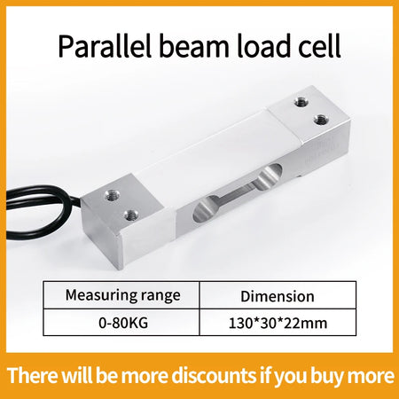 Load Cell Aluminum Alloy Electric Scales - High Precision 0-80kg