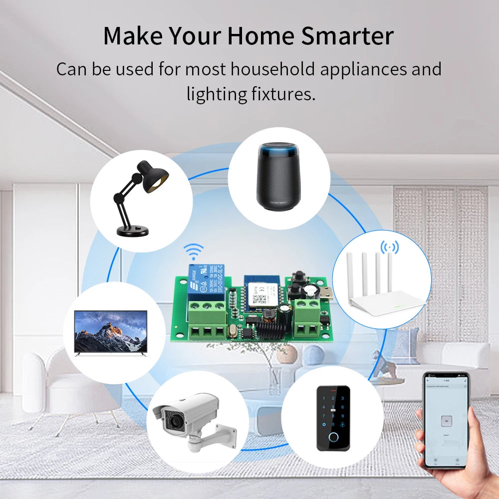 Cb3s &ndash; One Channel Tuya Smart WiFi Relay With Alexa App