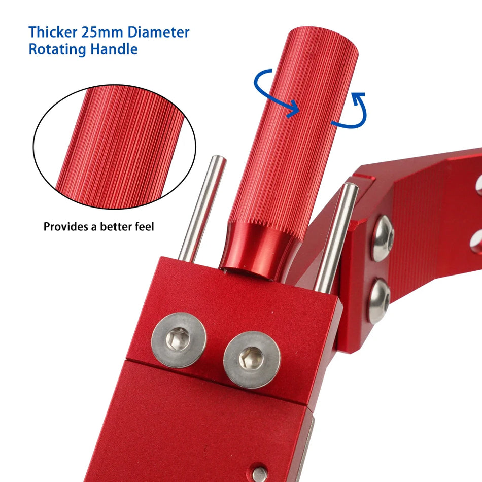 15°-45° Adjustable Lawn Mower Blade Sharpener with Ball Bearing Handle