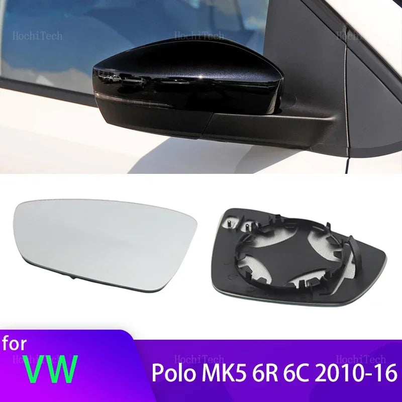 Siltinātais sānu spoguļa stikls VW Polo MK5 6R 6C