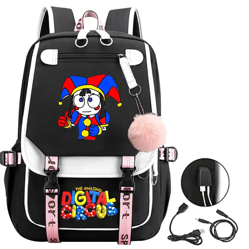 Kawaii Cartoon School Backpack for Boys and Girls B