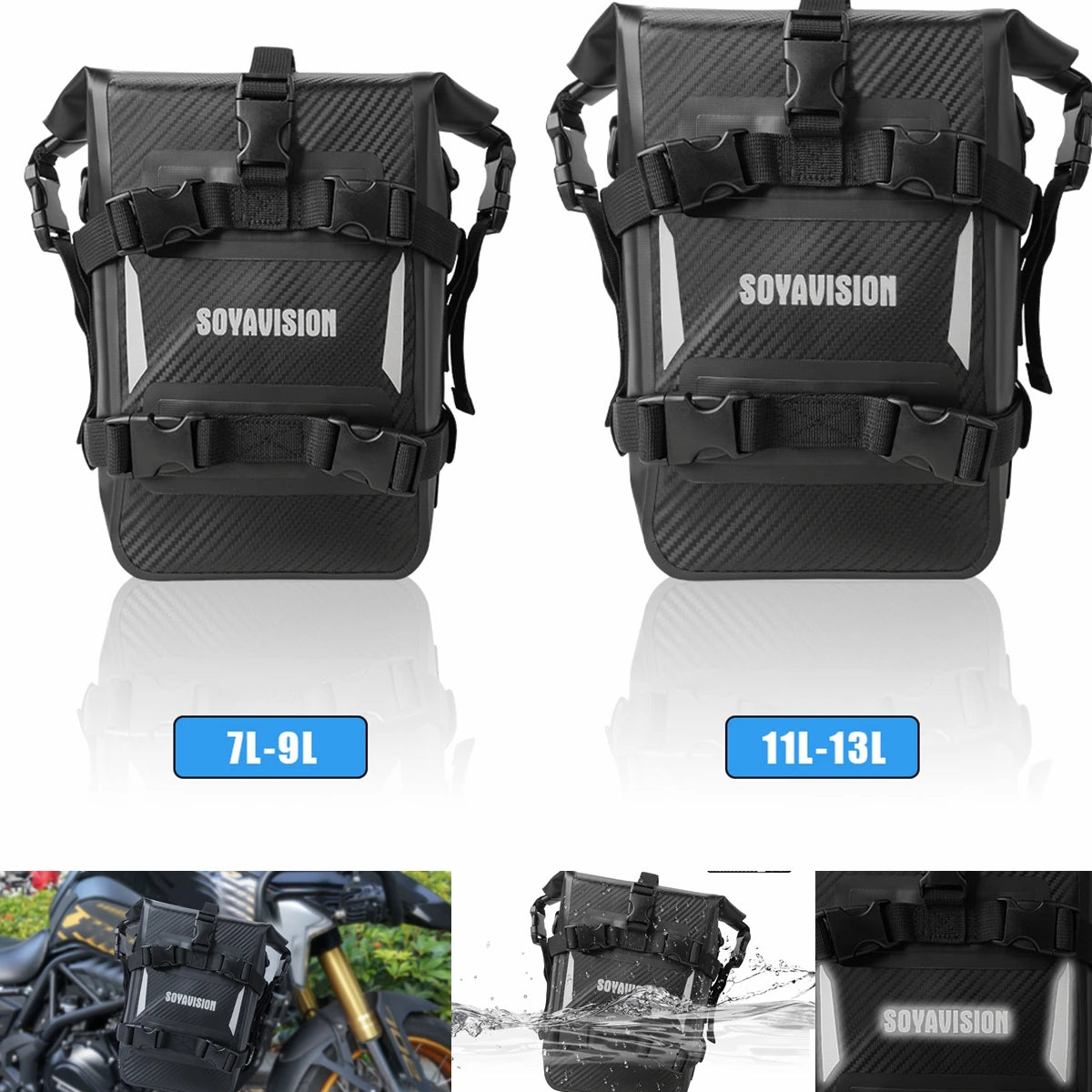 SOYAVISION Motorcycle Bumpers Bag &ndash; Waterproof Tool Storage Solution