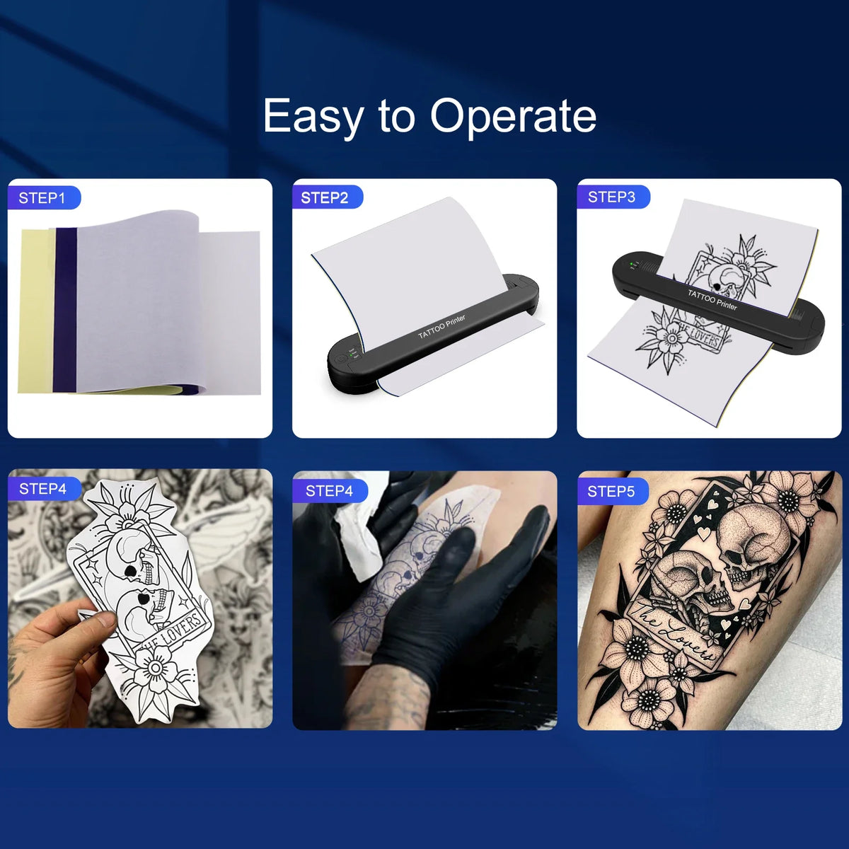 ATS886 &ndash; Wireless Tattoo Transfer Printer For iOS Android