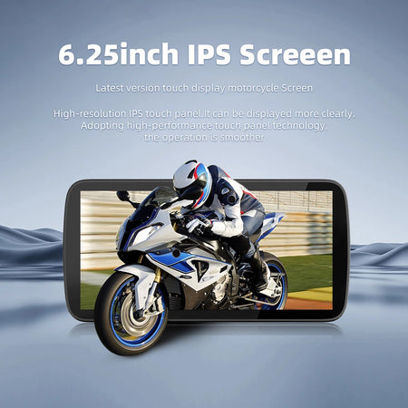 EKIY Wireless CarPlay Moto Android Auto &ndash; Portable 6.25 Inch Motorcycle GPS Navigation Display
