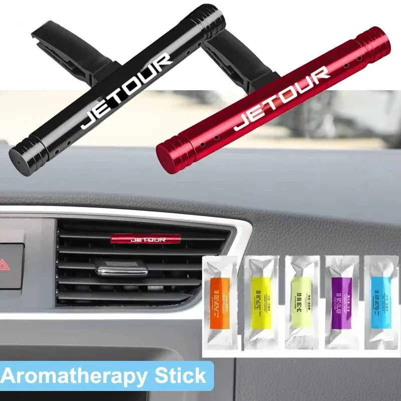 Chery Jetour Logo Car Air Vent Aromatherapy Clip ABS Black