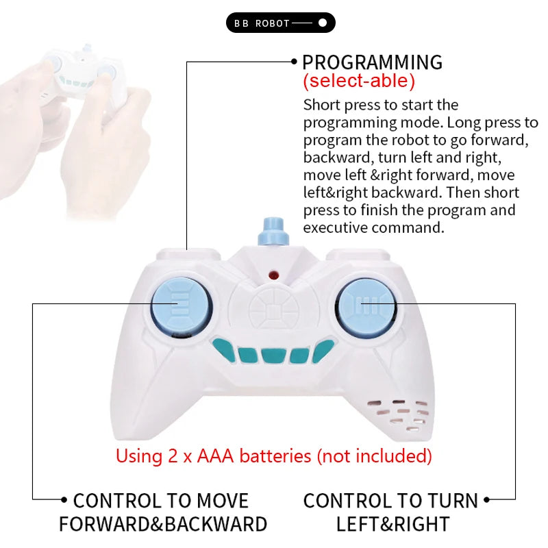 RC Robot with Gesture Control &amp; Sound Effects - Remote Controlled Toy