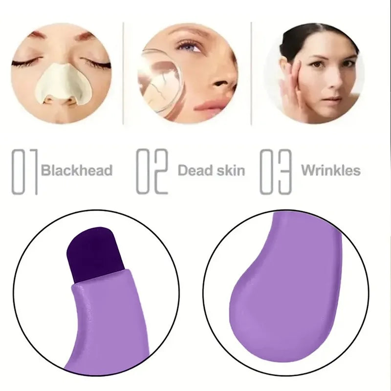 Portable Manual Blackhead Remover - Deep Clean Facial Skin Scrubber
