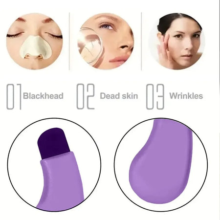 Portable Manual Blackhead Remover - Deep Clean Facial Skin Scrubber