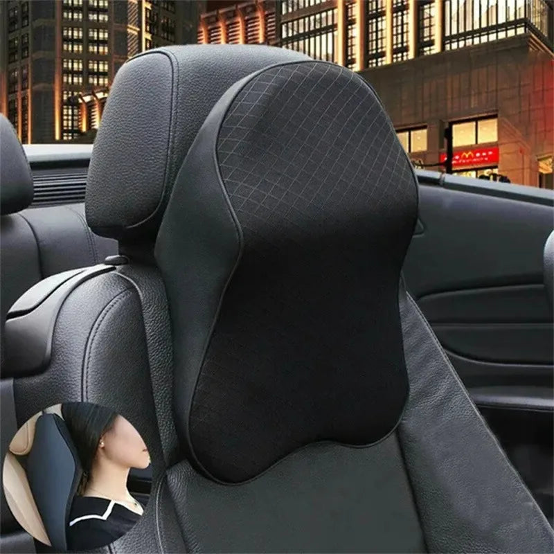 Car Headrest Memory Foam Neck Pillow &ndash; Breathable Comfort