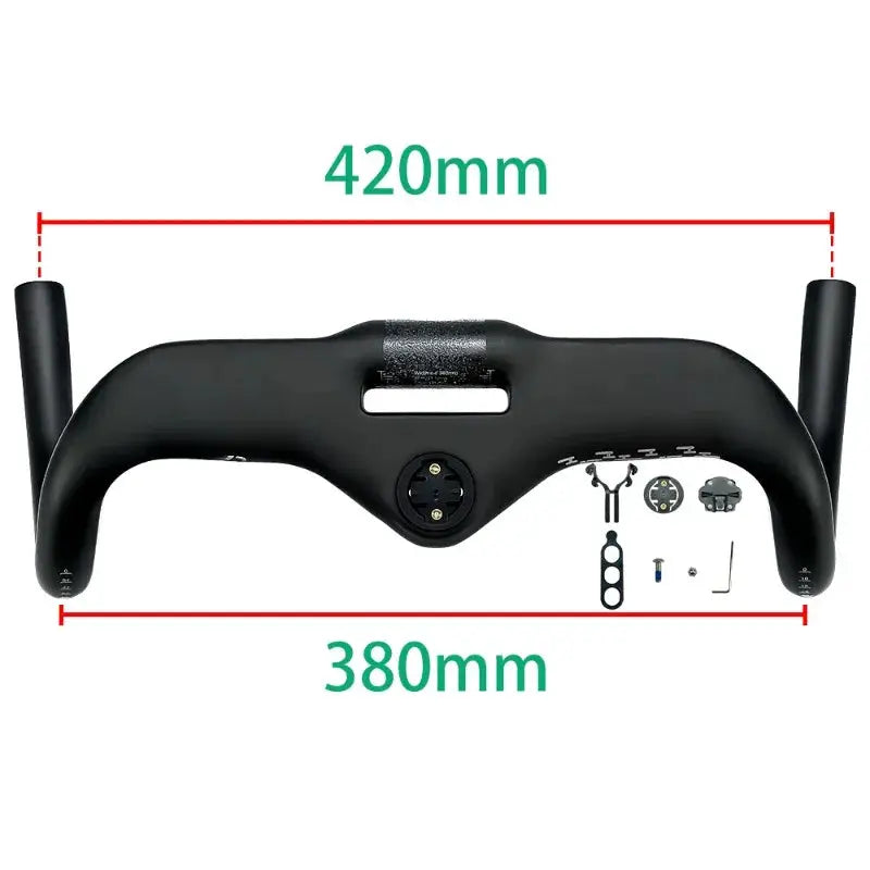 BALUGOE All Carbon Road Bicycle Handle SGS Professional Competition Level Bicycle Handlebar All Internal Cables Bike Handle Bar by InterCyprus Trading Ltd