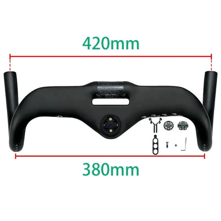BALUGOE All Carbon Road Bicycle Handle SGS Professional Competition Level Bicycle Handlebar All Internal Cables Bike Handle Bar by InterCyprus Trading Ltd