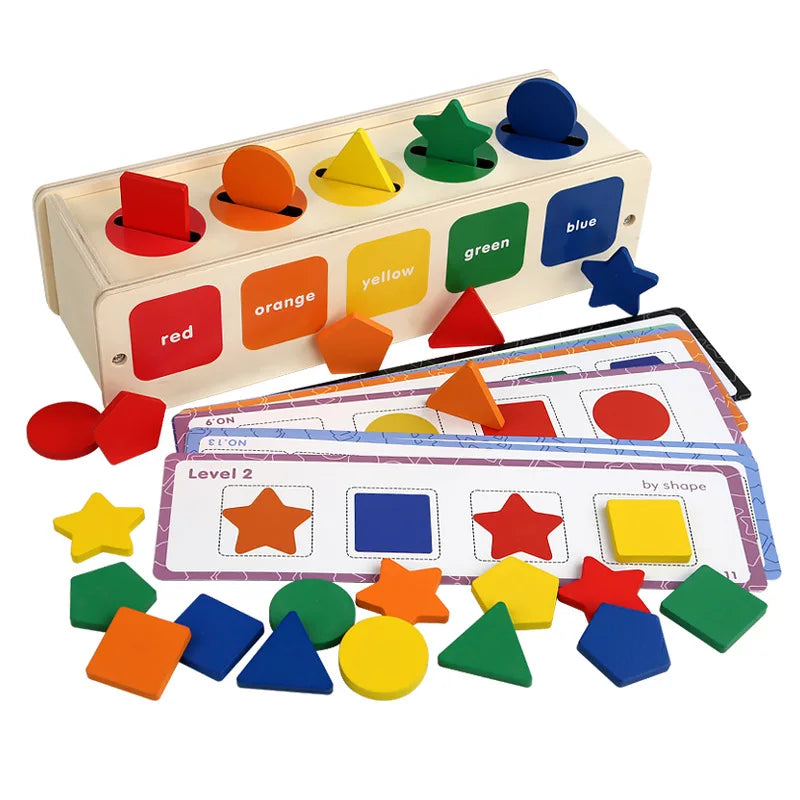 Montessori Wooden Sorting Box BZS00414 &ndash; Sensory Sorting Fun