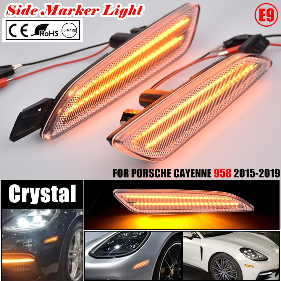 Lucidi di marker laterali LED T10 base W5W per Porsche Cayenne 958 2015-2019