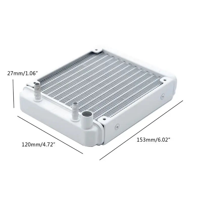 12 Pipe Aluminum CPU Water Cooler Radiator - B0KA Model