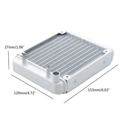 12 Pipe Aluminum CPU Water Cooler Radiator - B0KA Model