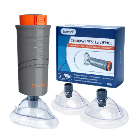 Portable Anti Choking Device - Strong Suction Instant Relief Grey