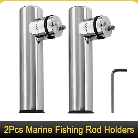 2 Pcs Stainless Steel Marine Rod Holders &ndash; Adjustable Default Title