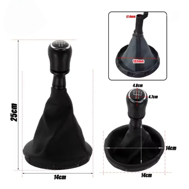 VW Transporter Pavarų Perjungimo Rankena Oda Gaiter Batas Dangtis Penkių iki Šešių Greičių