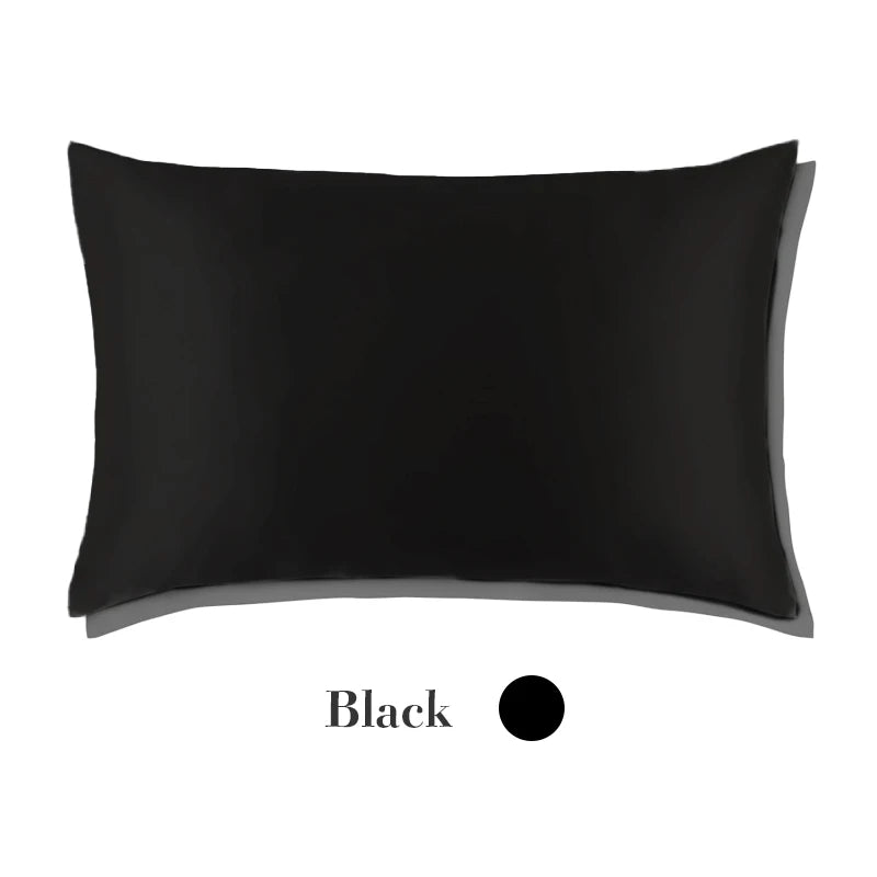 Natural Mulberry Silk Pillow Case &ndash; Luxurious Comfort and Softness Black / 50x70cm
