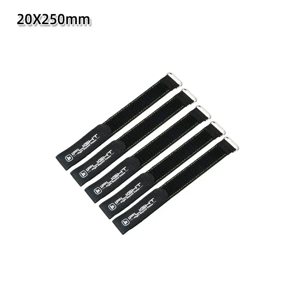 5pcs IFlight 20mm 15mm Width 500mm 400mm 300mm 250mm 200mm Length Microfiber Battery Strap Non-slip Belt for FPV by InterCyprus Trading Ltd