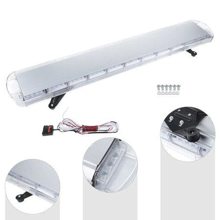 LED Strobe Light Bar 96W &ndash; 15 Flash Modes for 12-24V Use