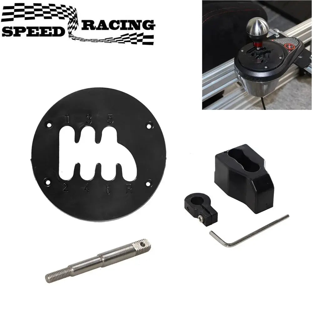 6 Speed Throw Gear Mold Damping Short Shifter Plate Mod for Thrustmaster TH8A Accessories, 75mm or 95mm Shifter Lever Adapter by InterCyprus Trading Ltd