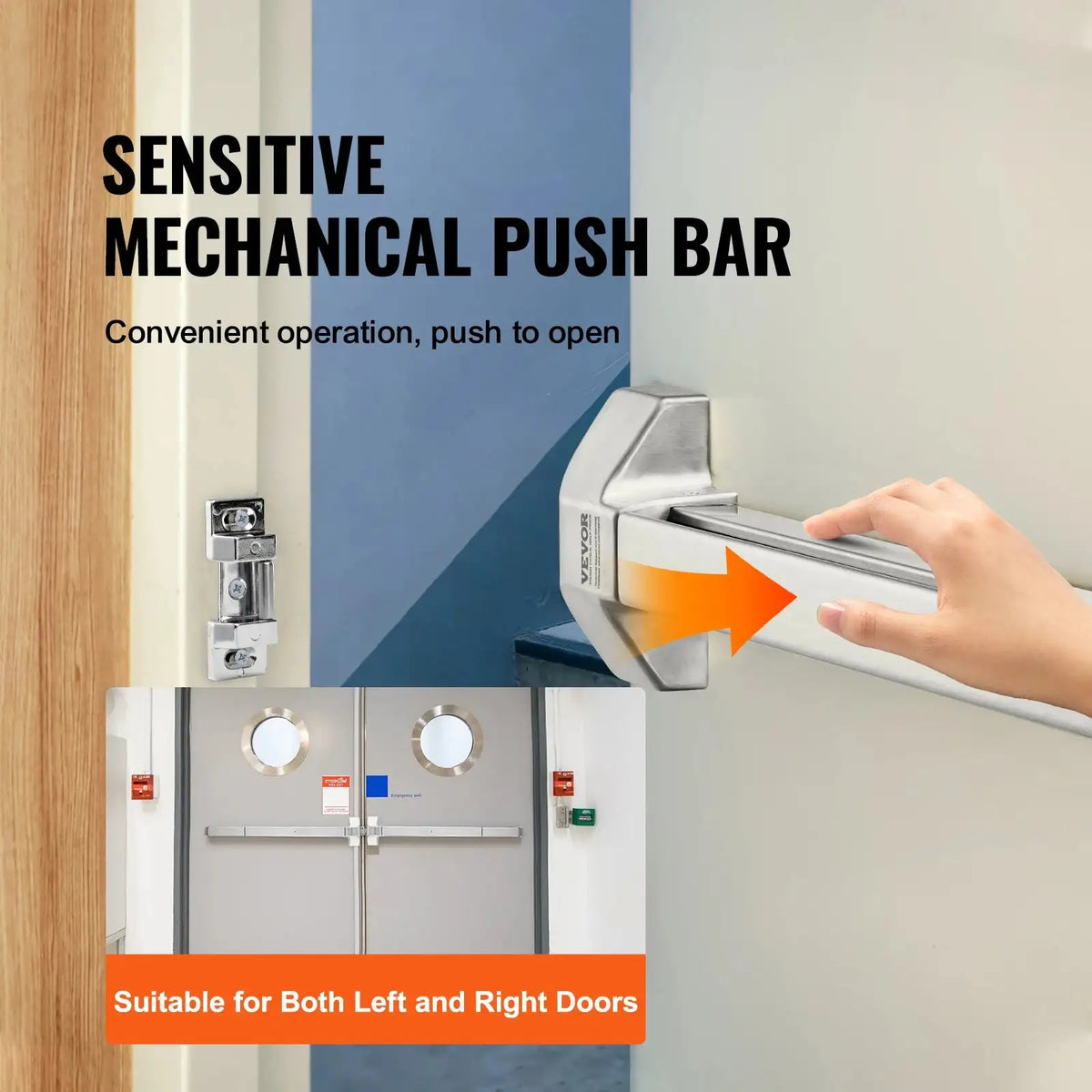 Push Bar Door Locks &ndash; Stainless Steel Panic Bar