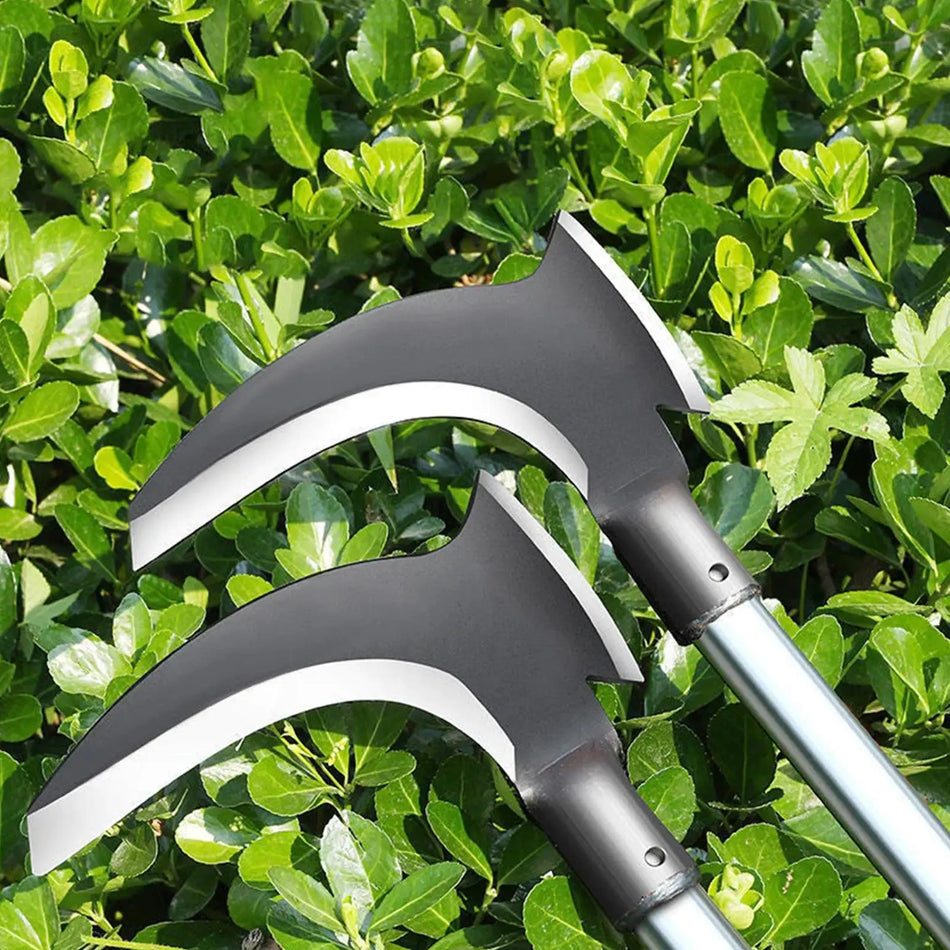Double Scythe Multi-Purpose Brush Mowing Tool &ndash; Heavy Duty Forged Blade for Efficient Weeding A