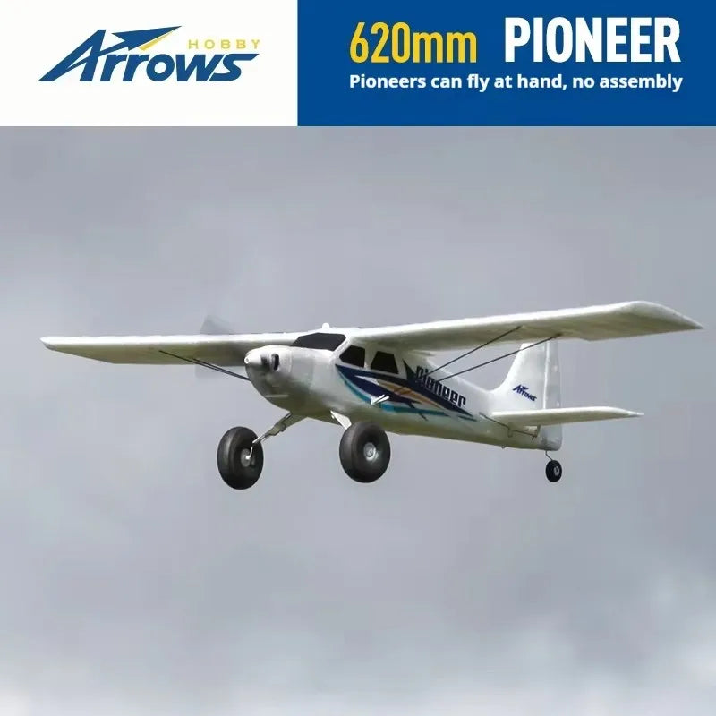 Blue Arrow 620mm Pioneer Fixed-Wing RC Aircraft for Beginners and Enthusiasts