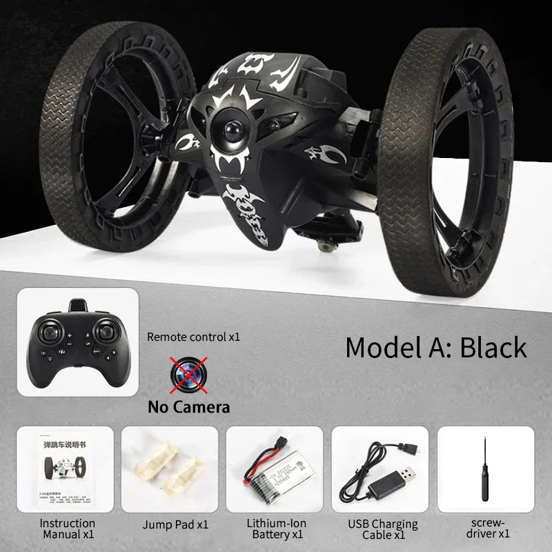 Q207 RC Stunt Car With Wifi HD Camera &ndash; Remote Control Fun Type A Black