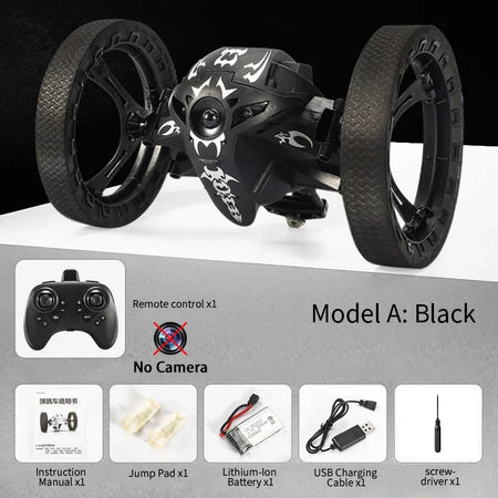 Q207 RC Stunt Car With Wifi HD Camera &ndash; Remote Control Fun Type A Black