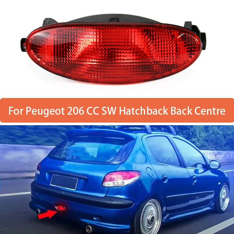 Rear Fog Lamp Assembly Without Bulb For Peugeot 206 6351K5