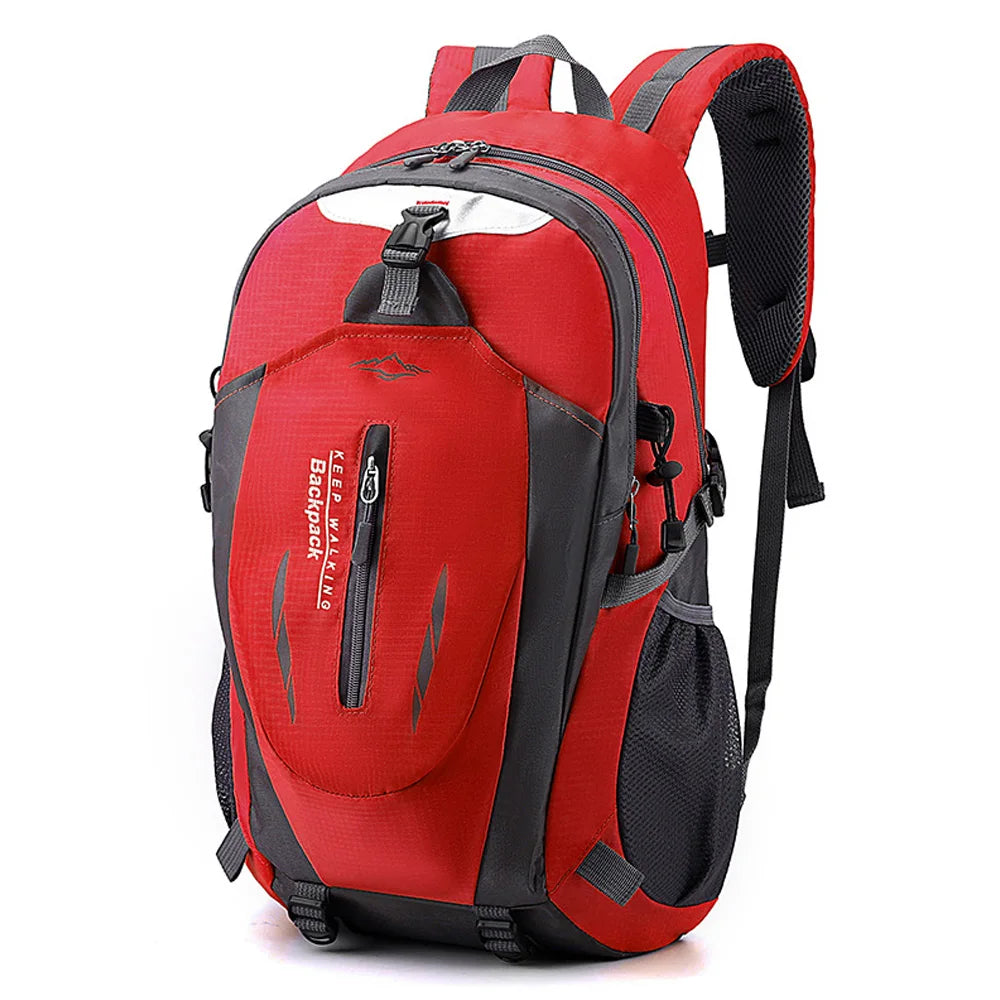 LIXADA 40L Water Resistant Hiking Backpack &ndash; Lightweight Red