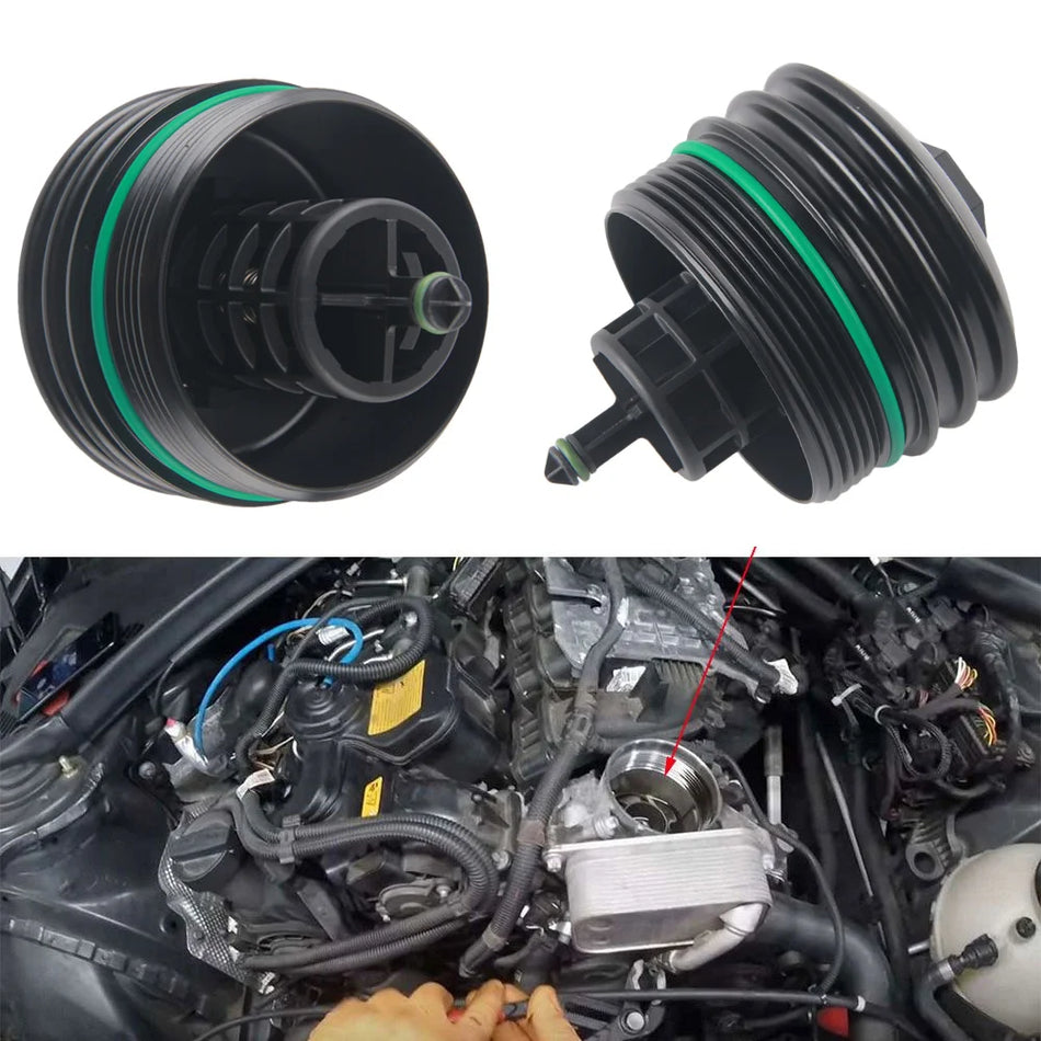 Aliuminio alyvos filtro korpuso dangtelis BMW N54/N55/S55/N52/N20/N26
