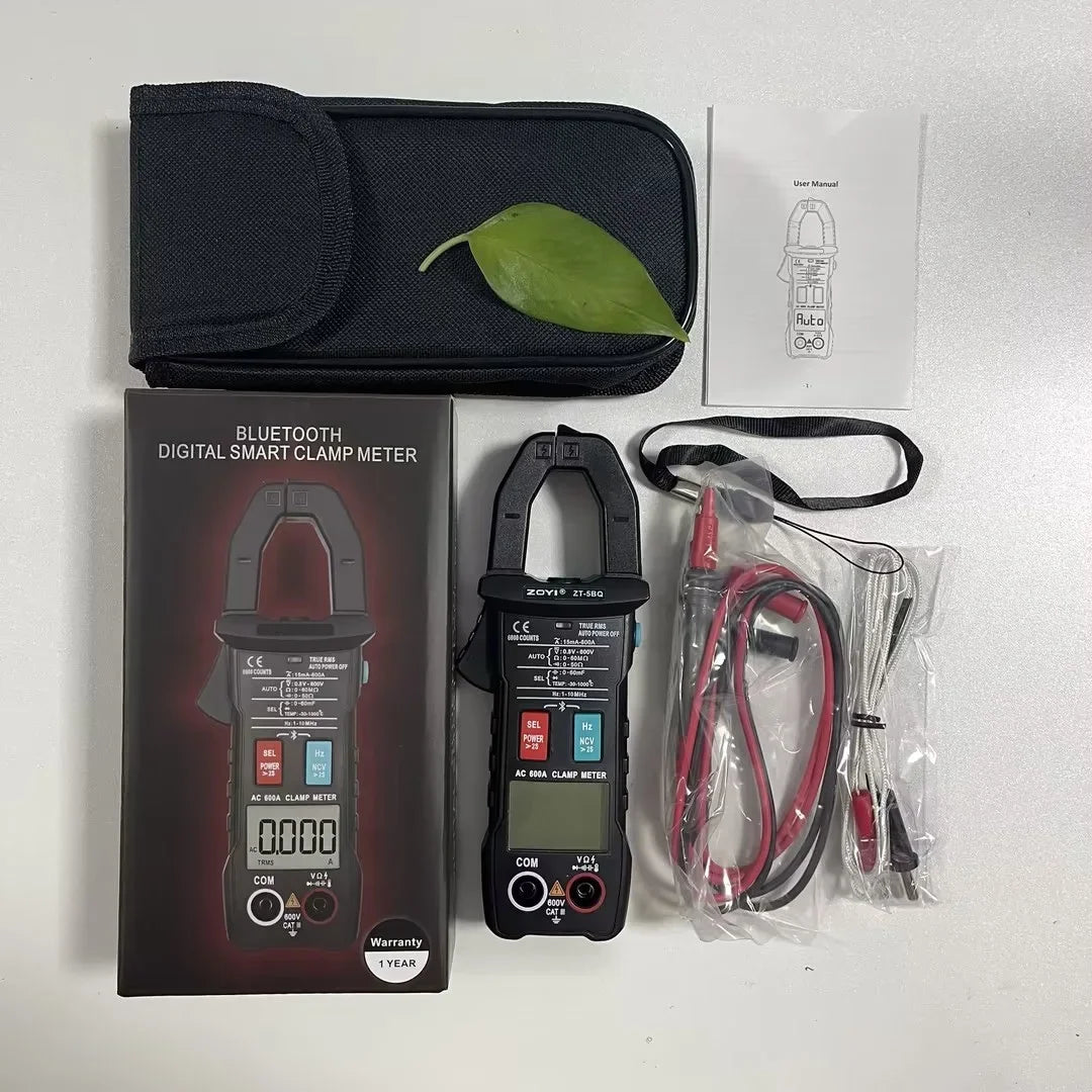 ZOYI ZT-5BQ Bluetooth Clamp Meter &ndash; Auto Range Display ZT-5BQ-with box