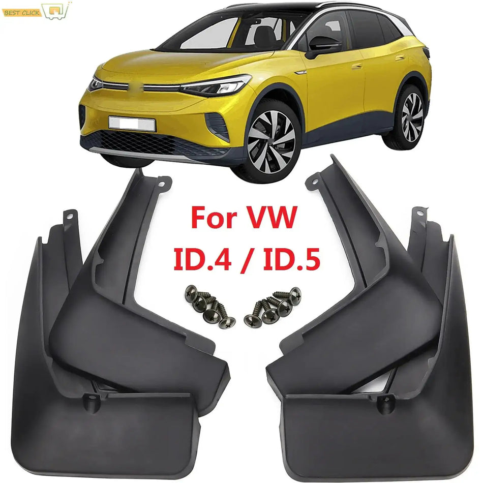 Mud Flaps For Volkswagen ID.4 ID.5 VW ID4 ID 4 ID5 ID 5 EV Splash Guards Fender MudFlaps Front Rear Mudguards Car Accessories by InterCyprus Trading Ltd
