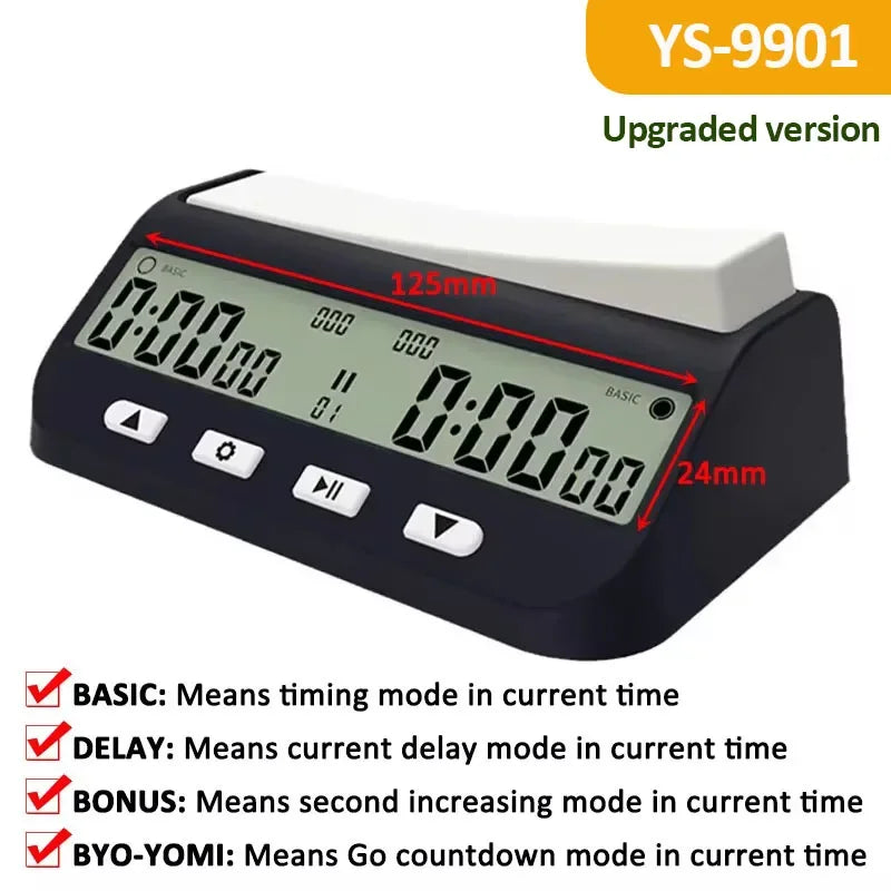 YS9901/YS902 Chess Clock &ndash; Multipurpose Portable Timer YS-9901 Upgraded