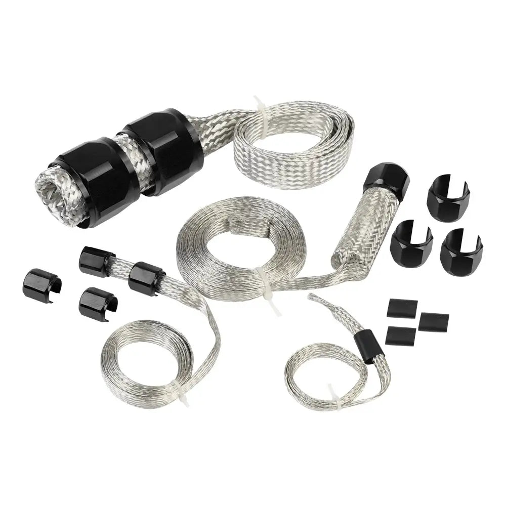 Universal Stainless Steel Braided Hose Kit Oil/Fuel/Vacuum/Radiator/Heater Engine Line Hose Sleeve Dress Up Kit by InterCyprus Trading Ltd