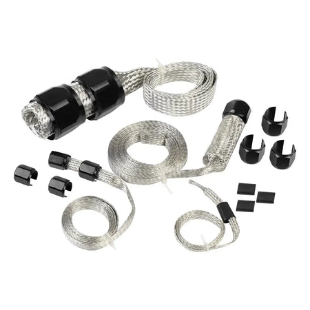 Universal Stainless Steel Braided Hose Kit Oil/Fuel/Vacuum/Radiator/Heater Engine Line Hose Sleeve Dress Up Kit by InterCyprus Trading Ltd