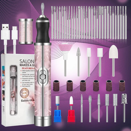 Yikoolin 20000RPM Electric Nails Drill &ndash; High Speed Tool Pink-ProMax