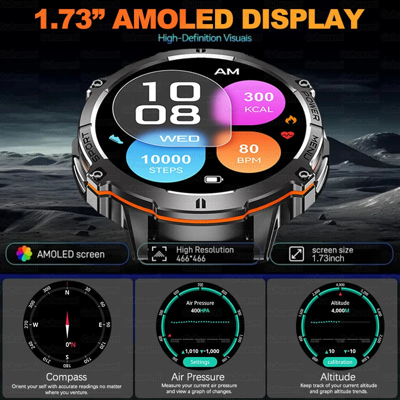 New 1000MAH Super Endurance Smart Watch &ndash; AMOLED Display