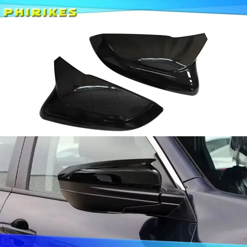 Horn Shape ABS Carbon Fiber Mirror Covers Civic 2016 2020