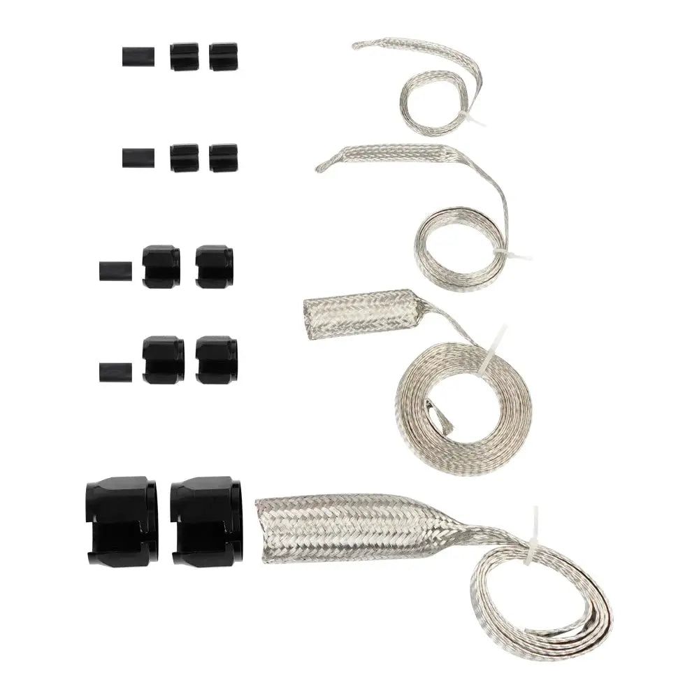 Universal Stainless Steel Braided Hose Kit Oil/Fuel/Vacuum/Radiator/Heater Engine Line Hose Sleeve Dress Up Kit by InterCyprus Trading Ltd