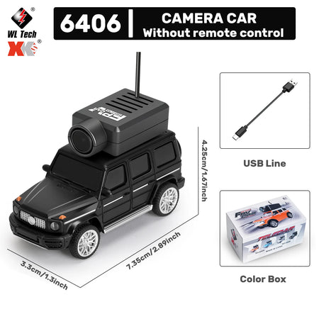 WLtoys 1/64 Mini RC Car &ndash; 720P FPV Camera For Kids Fun 6406 Black