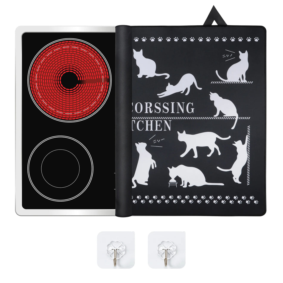 Liesituulettimen lasikansi 62x53cm Liukumaton Käännettävä Suojus