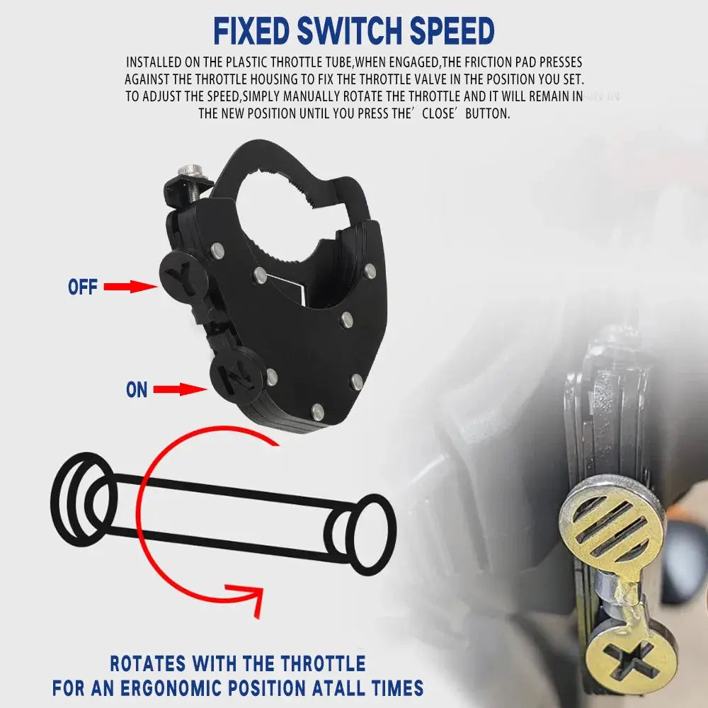 Motorcycle Cruise Control Throttle Assist Handlebar Top/ Bottom Kit For BMW KTM Suzuki Yamaha Honda Speed Control by InterCyprus Trading Ltd