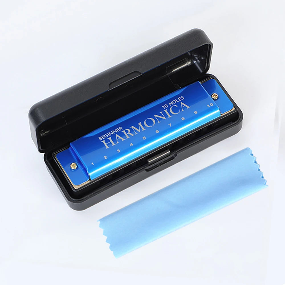 10 Hole C Harmonica Mouth Organ Blues Harp &ndash; Easy to Play Blue