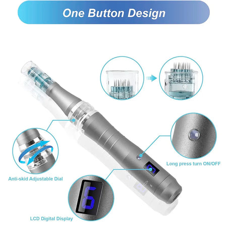Dr Pen M8 - Wireless Derma Pen With 22 Needles Plus Display